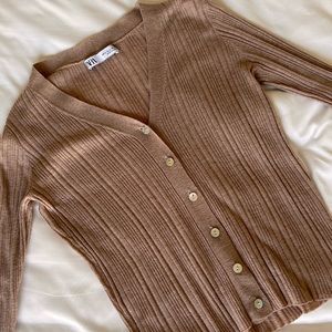 Zara tan sweater